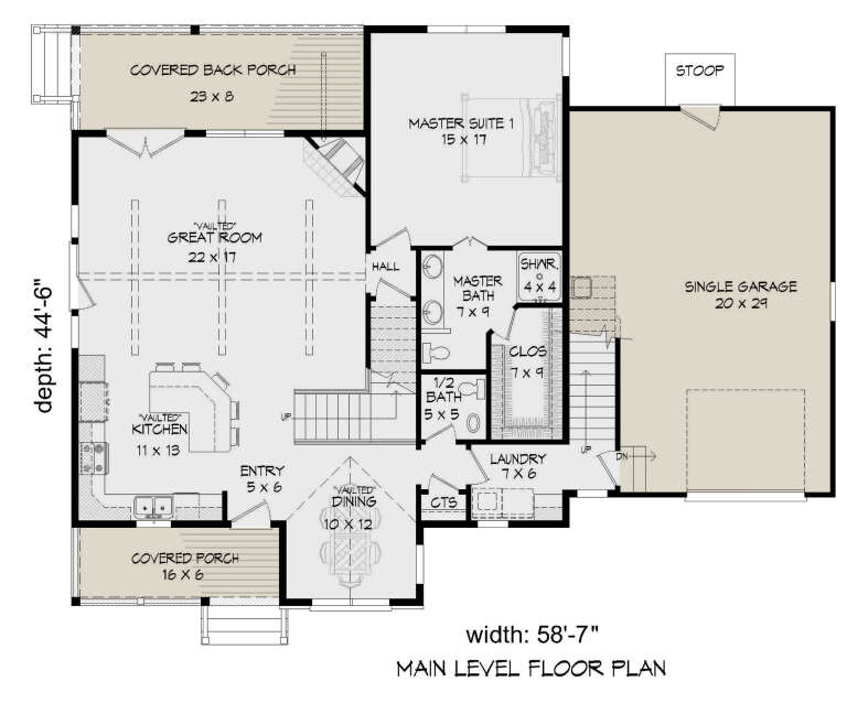 House Plan House Plan #24220 Drawing 1