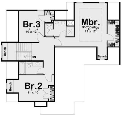 Second Floor for House Plan #963-00397
