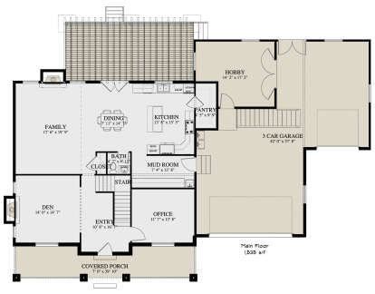 Main Floor for House Plan #2802-00057