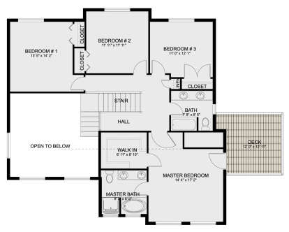 Second Floor for House Plan #2802-00068