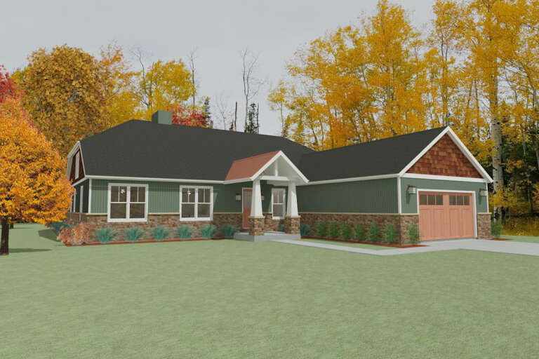House Plan House Plan #24421 Front Elevation 