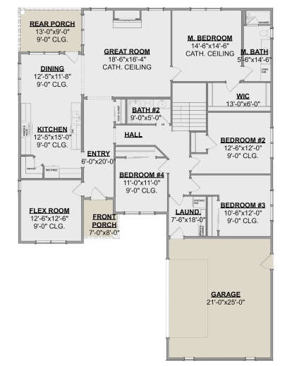 Main Floor for House Plan #1462-00013