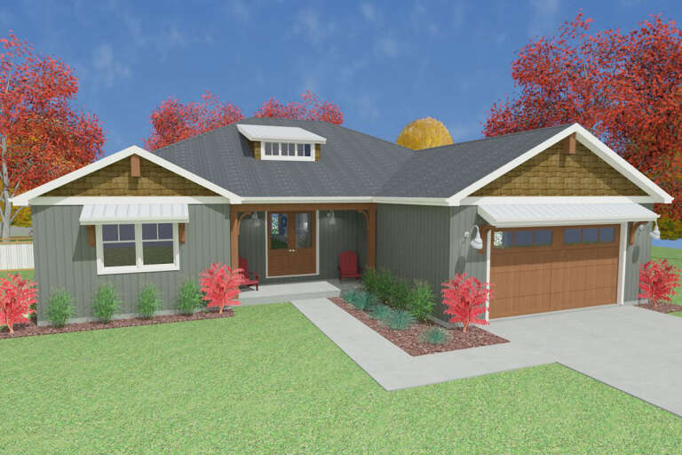 House Plan House Plan #24435 Front Elevation 