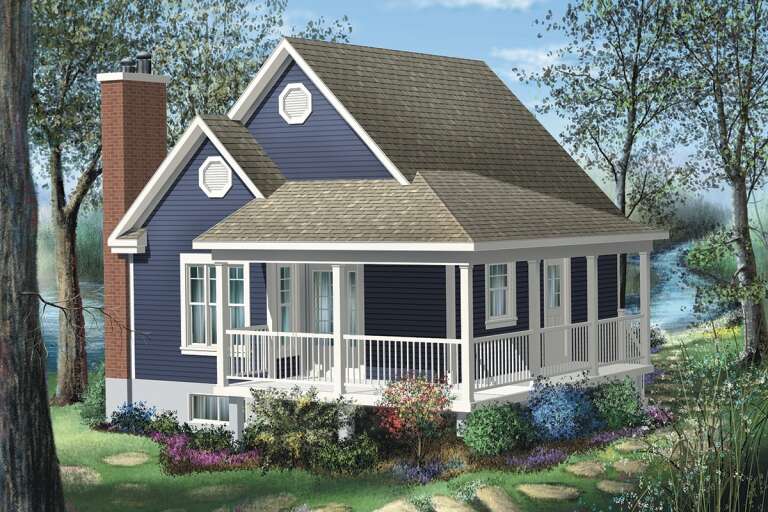 House Plan House Plan #24442 Front Elevation 