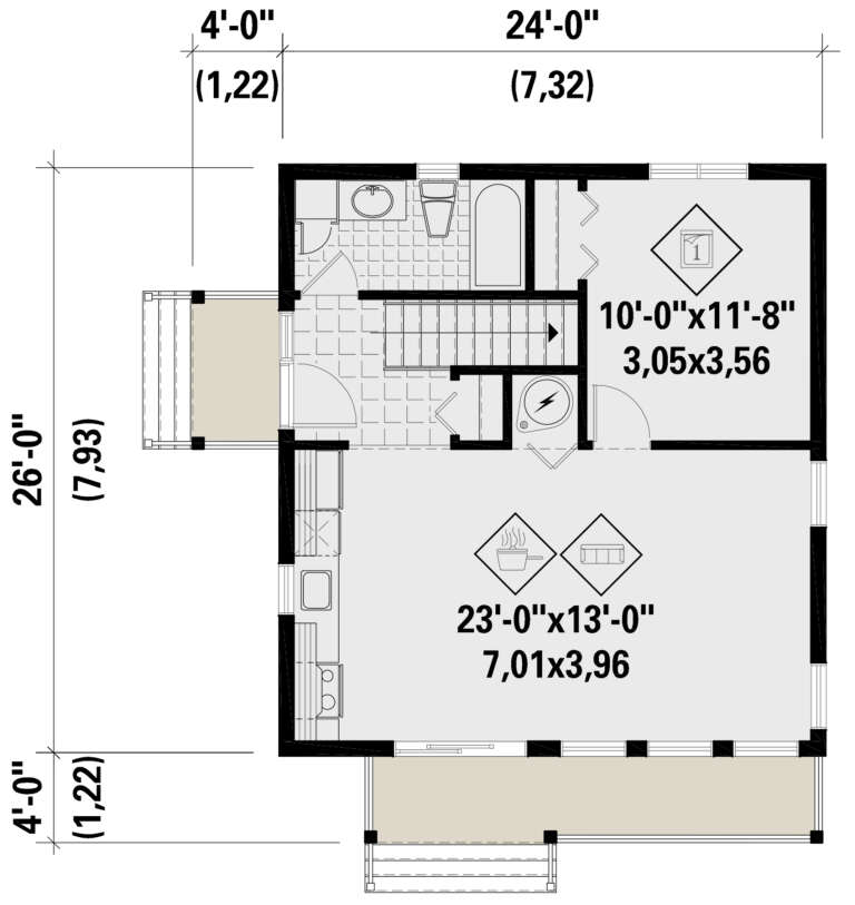 House Plan House Plan #24443 Drawing 1