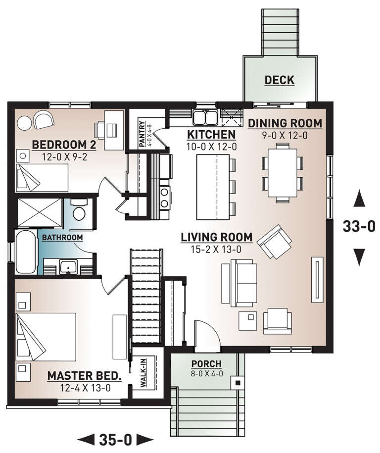 House Plan House Plan #24522 Drawing 1