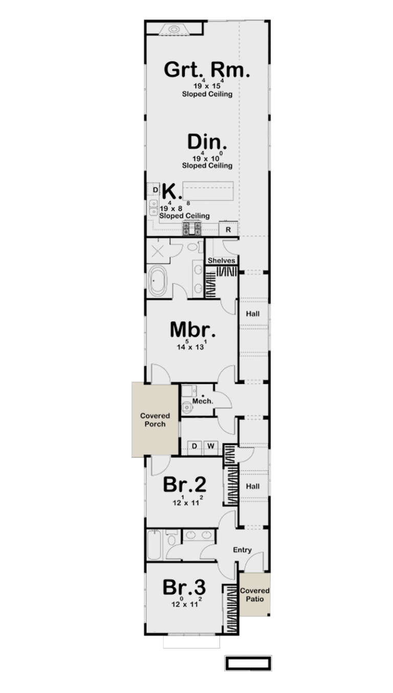 House Plan House Plan #24596 Drawing 1