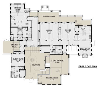 Main Floor for House Plan #5445-00385