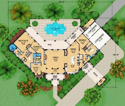 Main Floor for House Plan #5445-00396