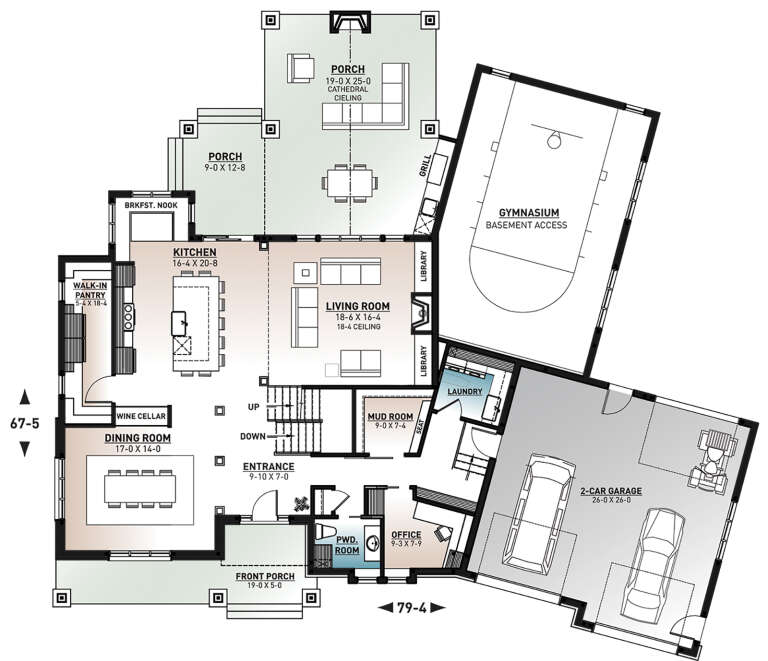 House Plan House Plan #24694 Drawing 1