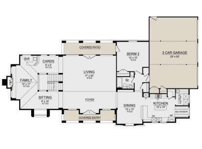 Main Floor for House Plan #5445-00406