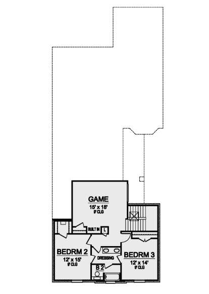 Second Floor for House Plan #5445-00424