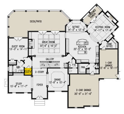 Main Floor for House Plan #699-00281