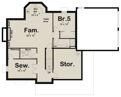 Basement for House Plan #963-00443