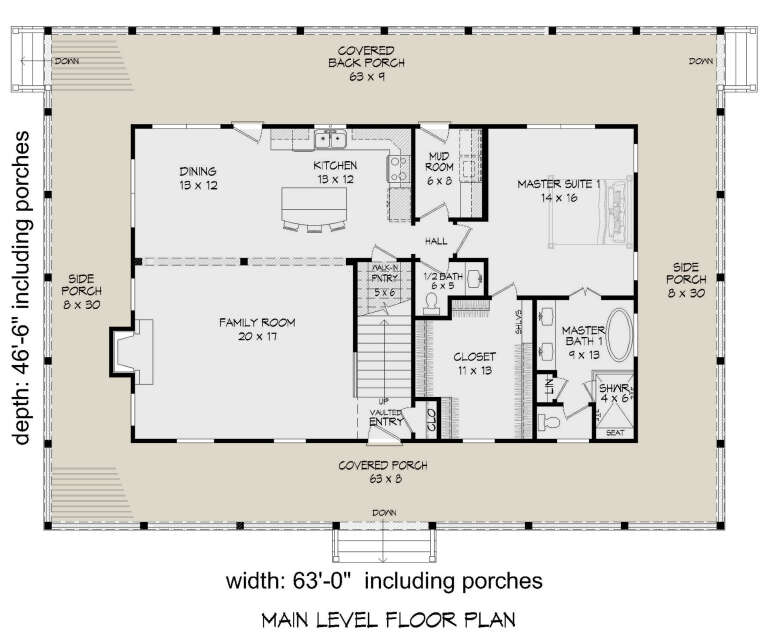 House Plan House Plan #24754 Drawing 1