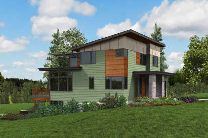 Modern House Plan #2559-00871 Elevation Photo