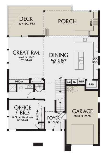 Main Floor for House Plan #2559-00871