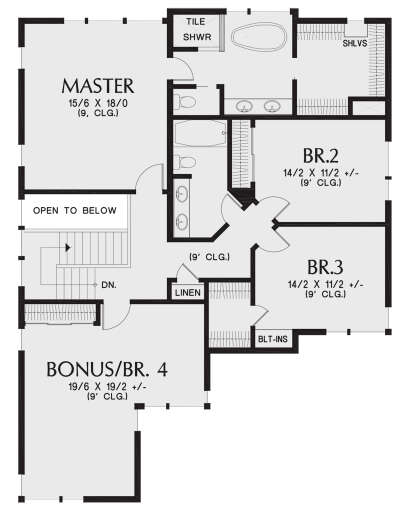 Second Floor for House Plan #2559-00889
