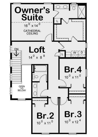 Second Floor for House Plan #402-01663