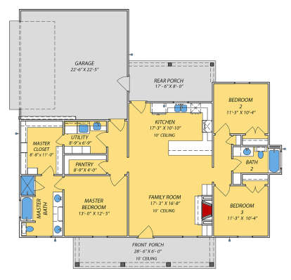 Main Floor for House Plan #9279-00027