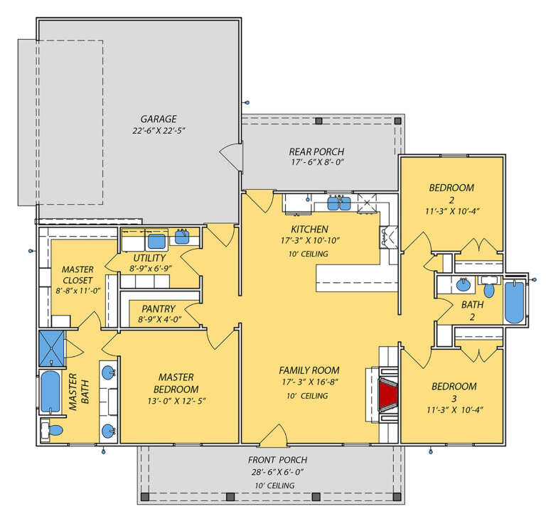 House Plan House Plan #24903 Drawing 1