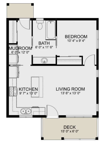 Main Floor for House Plan #2699-00004