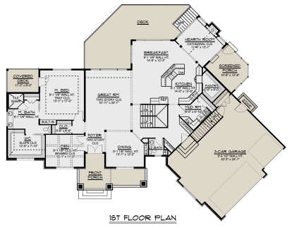 Main Floor for House Plan #5032-00054