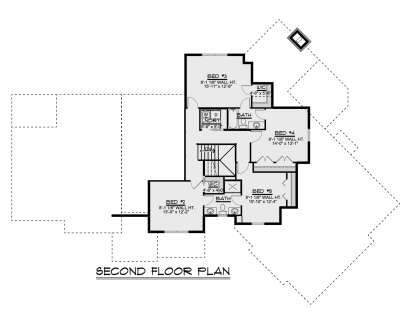 Second Floor for House Plan #5032-00054
