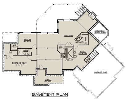 Basement for House Plan #5032-00054