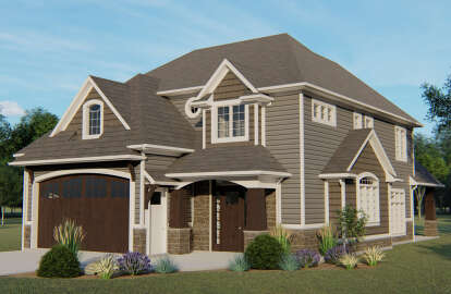 Craftsman House Plan #5032-00057 Elevation Photo