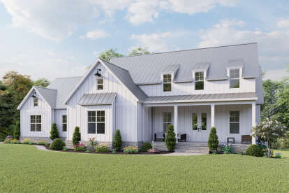 Modern Farmhouse House Plan #699-00284 Elevation Photo