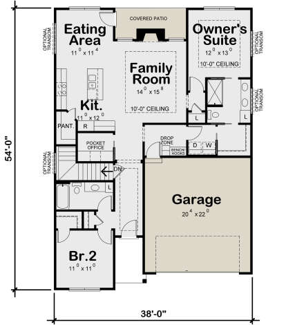 Main Floor for House Plan #402-01668