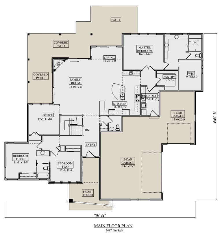 House Plan House Plan #24958 Drawing 1
