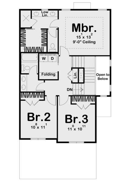 Second Floor for House Plan #963-00460