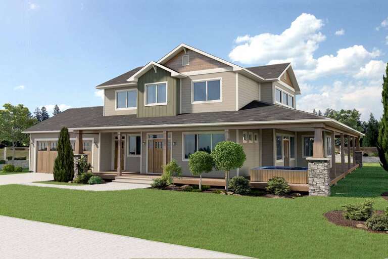 House Plan House Plan #24966 Front Elevation 