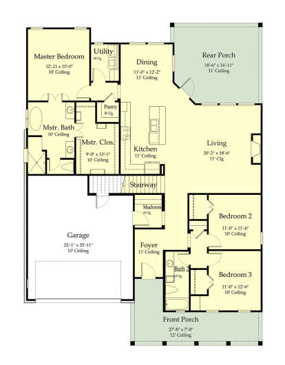Main Floor for House Plan #7516-00054