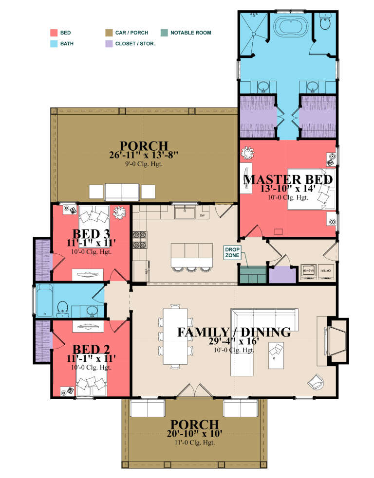 House Plan House Plan #25004 Drawing 1