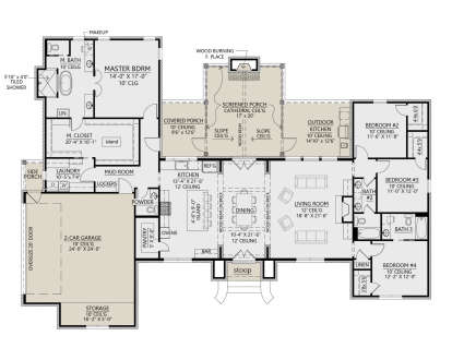Main Floor for House Plan #4534-00043