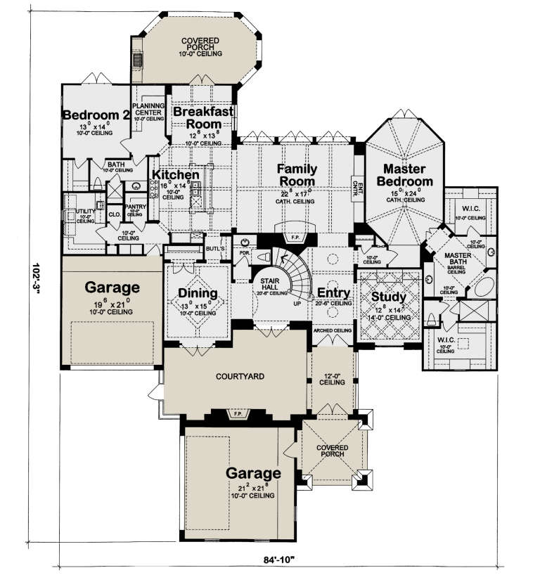 House Plan House Plan #25014 Drawing 1