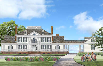 Colonial House Plan #7922-00242 Elevation Photo
