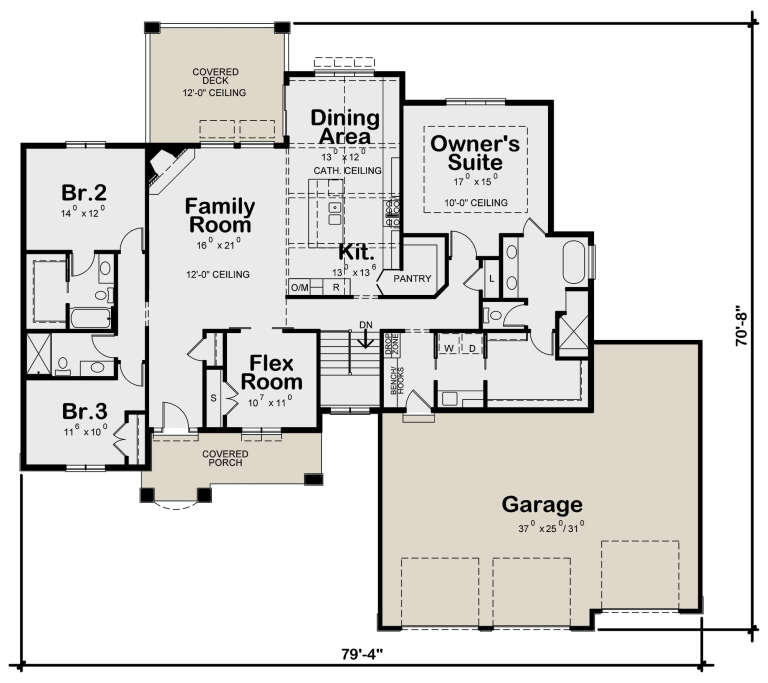 House Plan House Plan #25070 Drawing 1