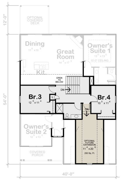 Second Floor for House Plan #402-01682