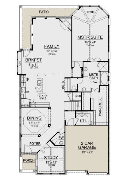 Main Floor for House Plan #5445-00443