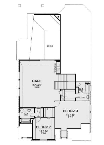 Second Floor for House Plan #5445-00443