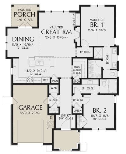 Main Floor for House Plan #2559-00915