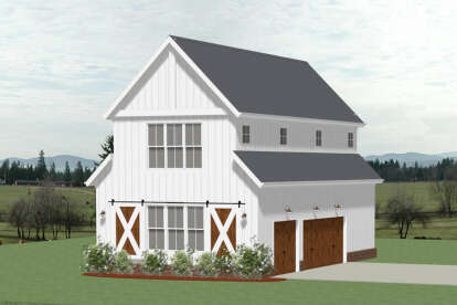 Modern Farmhouse House Plan #6849-00101 Elevation Photo
