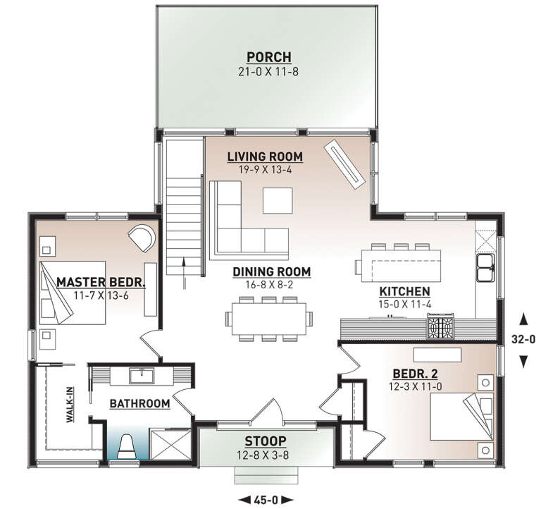 House Plan House Plan #25262 Drawing 1