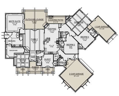 Main Floor for House Plan #5445-00459