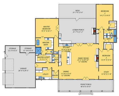 Main Floor for House Plan #9279-00037