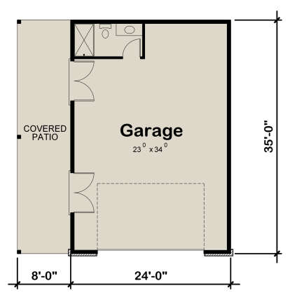 Garage Floor for House Plan #402-01689